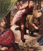 GOES, Hugo van der Adoration of the Shepherds (detail) sf oil painting on canvas